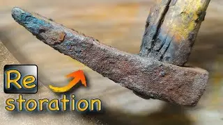 antique Hammer restoration | rusty hammer