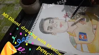 Ms dhoni drawing 😍 