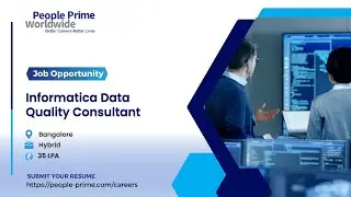 Data Jobs: Informatica Data Quality Consultant Wanted! | People Prime Data Jobs