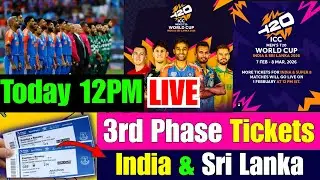 T20 World Cup Ticket going LIVE Today12APM. Super 8 eden garden ticket live today 12pm