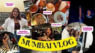 Mumbai Vlog: Missed our Local 🥲 | Coldplay Concert (Our Experience), Brunch Cafe, Met a Celebrity 😋