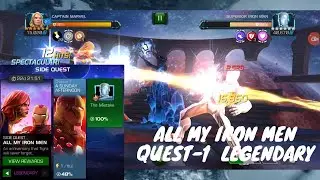 All My Iron Men Side Quest-1 Legendary 100%  &deg;Marvel Contest of Champions
