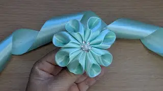 🌸 Amazing Ribbon Flower You Can Make at Home &ndash; So Easy & Beautiful!