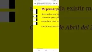Creando mi Sitio Web  (HTML5 con CSS) en la App DroidEdit Free Video 6/7