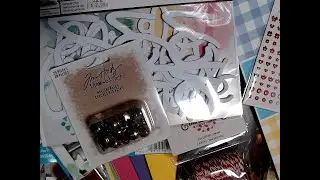 Amazing Joann Haul - items at 90% off!!  Paper galore!  Enabler alert for 49 & Market mystery boxes!