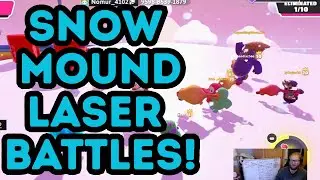 Fall Guys Creative Map | Survival | SNOW MOUND LASER BATTLES! | 567