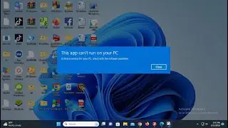 How to fix This App can't Run on your pc in windows 10 8 1