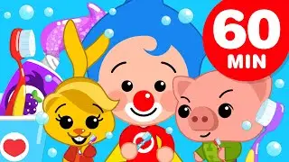 Dientes Brillantes 😄  -  Y Más Capítulos de Plim Plim (60 Minutos) | Dibujos Animados