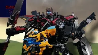 DOTM Autobots vs. Sentinel Prime (Transformers Stop Motion)