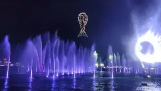 Corniche Fest | Drone Show Lights Up Doha Night Sky | Fireworks |FIFA World Cup Qatar 2022 ❤️
