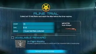 DOOM Rune Trial In Flight mobility Collect 15 Hell Relics
