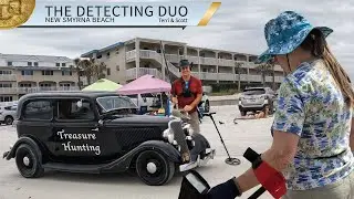 Butterfly Pendant Metal Detecting Spring Break New Smyrna Beach Florida | The Detecting Duo S04E09