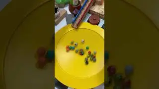 slow-down Colorful marbles & wooden course sound ☆ ASMR ☆ Oddly satisfying③ #viral #marblerun