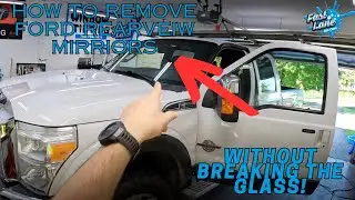 How To Remove Ford Rearview Mirrors! (WITHOUT BREAKING THE GLASS)