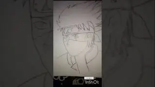 Kakashi drawing😈 #anime #kakashi #naruto #animeedit #art#artist #obito #drawing  #aura #sketch