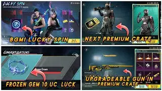 🔴BGMI LUCKY SPIN IS HERE || NEW PREMIUM CRATE ALL REWARDS || 10 UC LUCK