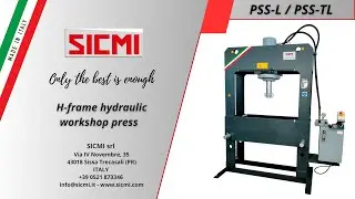 S&auml;hk&ouml;hydraulinen ty&ouml;pajapuristin | H-runkoinen autotallipuristin | Kaksipylv&auml;inen puristin | SICMI