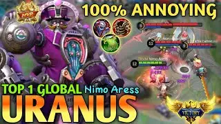 Sidelane MVP | Uranus Best Build 2021 | Top 1 Global Uranus Nimo Aress Gameplay | Mlbb