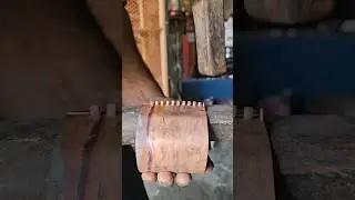 Connecting copper sheets together #coppersmith #handmade #making #satisfying