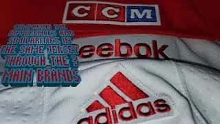 Comparing the similarities and differences in the same jersey through CCM Reebok and Adidas