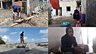 عاصفة خايبة عدنا 🌀كلشي طاح....مي حتى هي طاحت ميكة طارت 😱تخلعنا منها