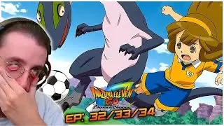SA DRIBBLE DES V&Eacute;LOCIRAPTOR - INAZUMA ELEVEN GO CHRONO STONES EPISODE 32,33,34 REACTION FR