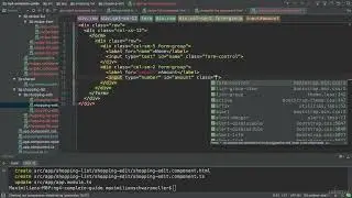 Adding a Shopping List Edit Section