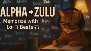 Memorize the NATO Phonetic Alphabet Song 🎧 - Hack,Trick,Mnemonic,Quiz (Lo-Fi Study Music) LoFI CAT