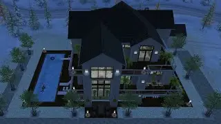 Semi Modern Traditional Lake House - Speed Build and Tour ( Sims Freeplay )