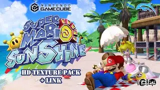 Super Mario Sunshine HD Texture Pack + Link | 1080p | Dolphin | Gamecube & Wii Emulator