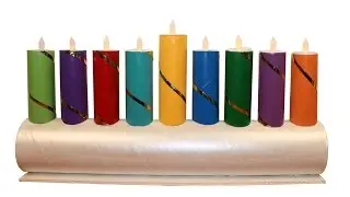 DIY Kids Menorah for Hanukkah