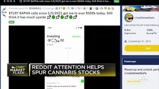 Reddit attention helps spur cannabis stocks