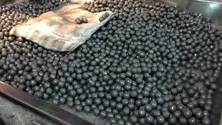 Tungsten carbide ball blanks production--pressing.