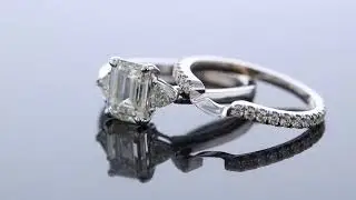 Notched Wedding Band - For Square Shaped Diamond Engagement Rings
