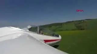 Yere &ccedil;akılan plan&ouml;r kazası kamerada - Artı Ger&ccedil;ek