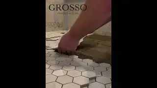 Natural stone Mosaic for the bathroom shower area floor