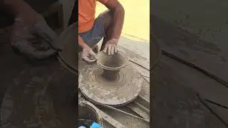 Making a Mini Clay Pot! 🏺 #ASMR #Pottery #clayart  #Satisfying #Shorts