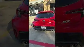 Installed borla ATAK  exhaust on the corolla gr