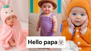Little Baby Calling Papa 🥹 | Heart Melting Video|Papa Papa Baby Talking 😘