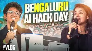 Day in Life at Bengaluru's BIGGEST AI Hackathon!🤯