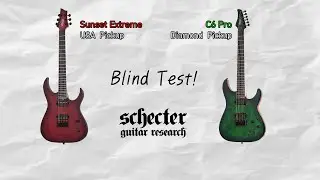 Schecter USA pickup vs Diamond pickup! Blind Test!