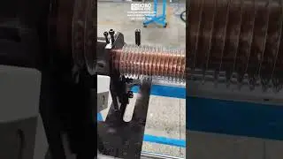 Crimped Finned Tube Winding Wrapping Machine For Radiator