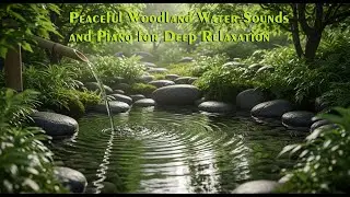 Peaceful Woodland Water Sounds and Piano for Deep Relaxation