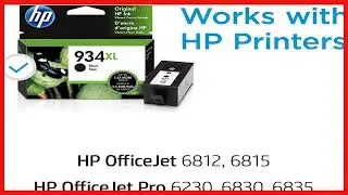 Original HP 934XL Black High-yield Ink Cartridge | Works with HP OfficeJet 6810; OfficeJet Pro 6230