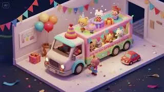 One to Ten &ndash; Birthday Truck Friends | Counting & Celebration Song for Kids 🎂🚚🔢