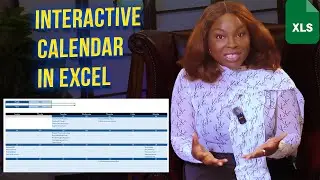 Build an Interactive Calendar in Excel | Fully Automated Dashboard