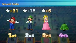 Mario Party 10 - Luigi vs Mario vs Peach vs Spike - Whimsical Waters