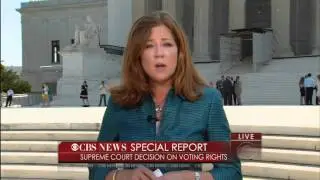 CBS News Special Report - Voting Rights Act - 6/25/2013 10:15am