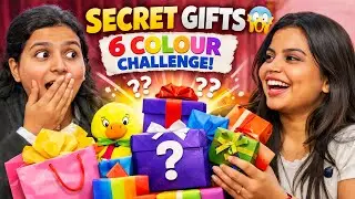 Secret Gift Challenge 😱 | 6 Colour Challenge💛 | Best Friends Funny Vlog