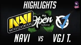 NaVi vs VGJ Thunder Elimination PGL Open Bucharest Minor Group B Highlights Dota 2 Time 2 Dota#dota2